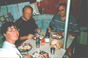 Leckeres Dinner an Bord